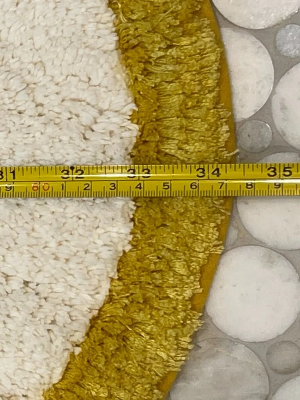 Anthropologie Floral Scalloped Cotton Bath Mat NWT Pink Green Mustard